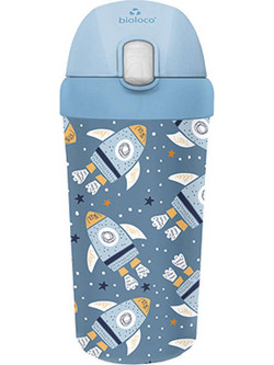 Bioloco Plant Kids Bootle Space Παιδικό Μπουκάλι Πλαστικό BPA Free Μπλε 400ml