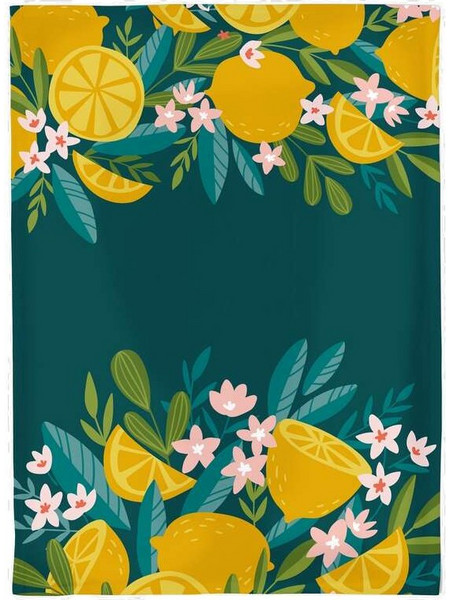 Chic Mic Lemons Πετσέτα Κουζίνας από Οργανικό Βαμβάκι 50x70cm