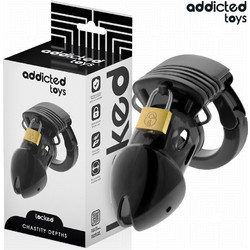 Addicted Toys Locked Chastity Depths Penis Cage 7.5cm