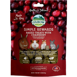 Oxbow Simple Rewards Baked Treats with Cranberry 56gr
