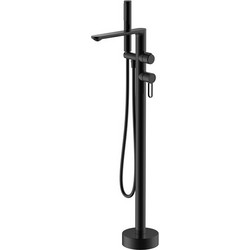 RAVENNA Mariz Black Matt Μπαταρία Λουτρού Ελεύθερης Τοποθέτησης