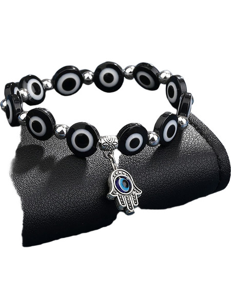 Ghetto Greek Eye Pendant Βραχιόλι Black