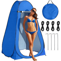 Σκηνή Τουαλέτας Pop Up 120x120x190 cm για Ντους & Αποδυτήριο Μπλε
