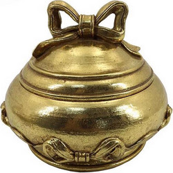 ESTHETI home Μπιζουτιέρα Resin Χρυσή Φ14x11.2cm 752-17069