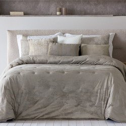 Κουβερλί + 2 μαξιλαροθήκες 100% polyester 250x270cm Joli mylene taupe