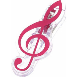 agifty Music Clip Violin Clef Pink