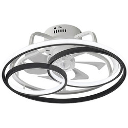 Powertech HLL-0108 Ανεμιστήρας Οροφής 50cm 50W με Φως & Τηλεχειριστήριο Μαύρος