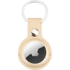 Δερμάτινη Θήκη για AirTag με μπρελόκ Gold