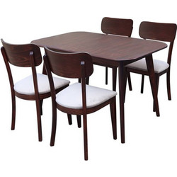 Τραπεζαρία σετ 5τμχ Paola 1101 IN + Brittany 1040 IN Walnut 400-11-023