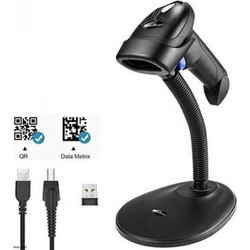 BARCODE SCANNER NETUM 2,4G WIRELESS QR 2D SCANNER ME STAND