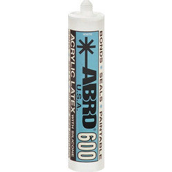 Abro AS-600 Ακριλική Σιλικόνη Λευκή 495gr