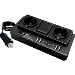 Inverter Αυτοκινήτου 300W για Μετατροπή DC 12V σε 220V AC με 4xUSB Andowl Q-NB1600 Μαύρο