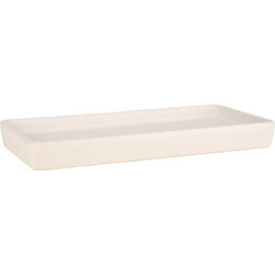 Δίσκος Μπάνιου Tiles 02-27742 20x10x2cm White Estia Κεραμικό