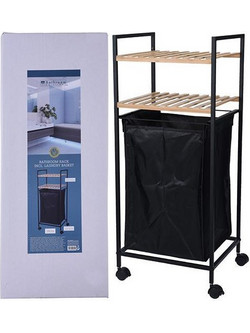 Καλάθι απλύτων Nextdeco με 2 ράφια 40lt Y89,5x38x32,5εκ