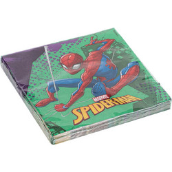 Χαρτοπετσέτες Spiderman Για Παιδικό Πάρτι 33x33cm