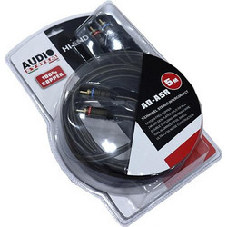 Audio System AD-A5R Καλώδιο Σήματος RCA - RCA 5 Μέτρων 100% Χαλκός (OFC) Με Επιχρυσωμένους Ακροδέκτες