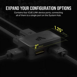 Corsair 4-Way Signal Splitter iCUE Link - Black - CX-9070015-WW