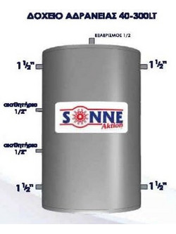 SONNE GLASS ΔΟΧΕΙΟ ΑΔΡΑΝΕΙΑΣ 60LT