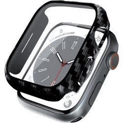 Crong Hybrid Watch Case Θήκη για Apple Watch 44mm Carbon