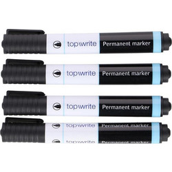 Topwrite - Permanent Marker 4 pcs. (Black) - (E8711252452470)