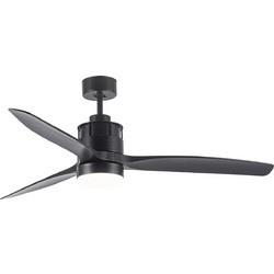 Luma Lighting 610.01415.20.01 Ανεμιστήρας Οροφής 132cm 31W με Φως & Τηλεχειριστήριο Μαύρος
