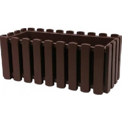 PROSPERPLAST Γλάστρα Φράκτης BOARDEE FENCE 380mm, 6Lt - Καφέ