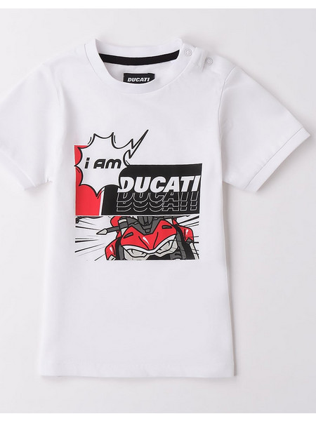 Ducati Μπλούζα Ls T-Shirt GB603-00-0113-327693 Λευκό Αγόρι