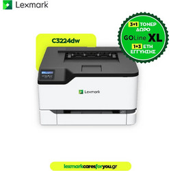 Lexmark C3224dw Έγχρωμος Εκτυπωτής Laser με Wi-Fi και Mobile Print