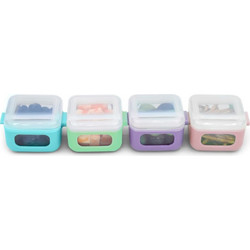 Melii Σετ με Δοχεία Αποθήκευσης Τροφίμων Snap & Go Cubes 4τμχ