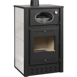 Alfatherm ALC02 Ceramik Ατσάλινη Ξυλόσομπα με Φούρνο 15kW
