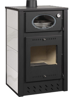 Alfatherm ALC02 Ceramik Ατσάλινη Ξυλόσομπα με Φούρνο 15kW