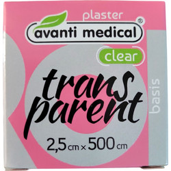 Avanti Medical Clear Διάφανη Επιδεσμική Ταινία 2.5cm x 5m