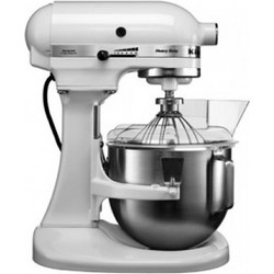 KitchenAid 5KPM5EWH Κουζινομηχανή 315W με Ανοξείδωτο Κάδο 4.8lt