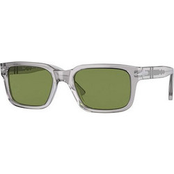 Persol PO3272S 309/4E55 Γυαλιά Ηλίου Τετράγωνα Κοκάλινα Γκρι με Πράσινο Polarized Φακό