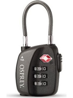 Osprey TSA 3-Dial Cable Lock Black OS (10003969)