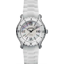 Roamer Pure Γυναικείο Ρολόι με Λευκό Καουτσούκ Λουράκι R942980412309