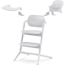 Cybex Lemo Chair 3 in 1 Καρεκλάκι Φαγητού με Ροδάκια All White