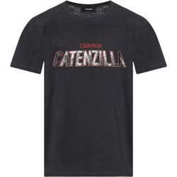 DSQUARED2 CIGARETTE FIT T-SHIRT ΜΠΛΟΥΖΑ S71GD1529 S22146 814-CHARCOAL