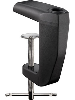 Goobay Replacement Table Clamp For Magnifying Lamps With Articulated Arm, Black - (64987)