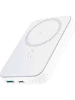 Joyroom JR-W020 Wireless Magsafe Power Bank 10000mAh 20W με Θύρα USB-A & Θύρα USB-C White