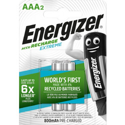 Energizer Accu Recharge Extreme AAA 800mAh 2τμχ