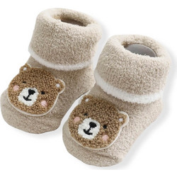 Baby Thermal Fleece Socks - Brown