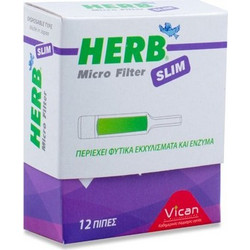 HERB - Micro Filter για Slim τσιγάρο | 12τμχ