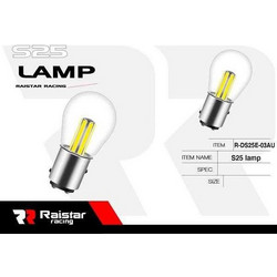 Λαμπτήρας LED διπολικός - S25 - R-DS25E-03AU - 2pcs - 110216