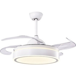 InLight Peyto Ανεμιστήρας Οροφής 107cm 30W με Φως & Τηλεχειριστήριο Λευκός