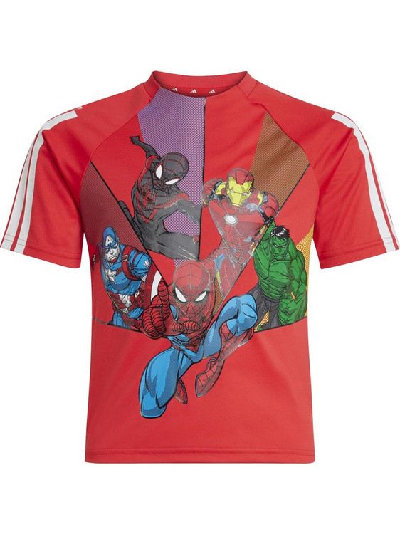 Adidas Marvel Spider-Man Παιδικό T-Shirt Κοντομάνικο Κόκκινο JF3654