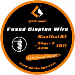 Geek Vape Kanthal A1 Fused Clapton Wire (24GAx2 32GA)