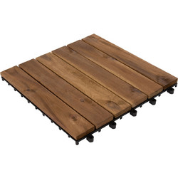 Homemarkt ΣΕΤ 10ΤΜΧ ΜΑΣΙΦ ΠΛΑΚΑΚΙΑ ΑΚΑΚΙΑΣ HM6299- 30x30x2.4Υεκ