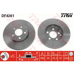 Trw Δισκόπλακα - DF4261