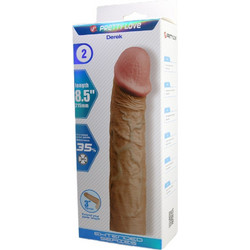 Pretty Love Derek Penis Sleeve with Extension Flesh